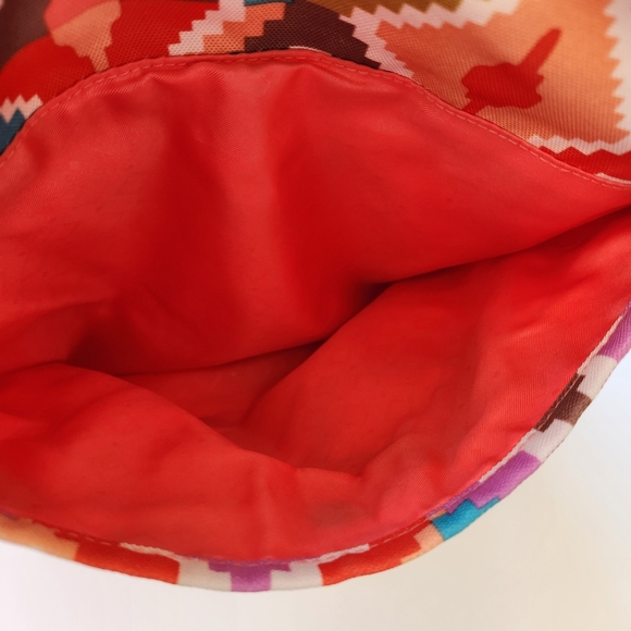 Vera Bradley Hacienda Diamonds Colorful Print Coral Strap Crossbody Bag Purse - Picture 13 of 15